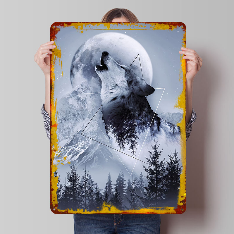 Desk Setup Poster - Placa de Metal Vintage Personalizada 'Howl