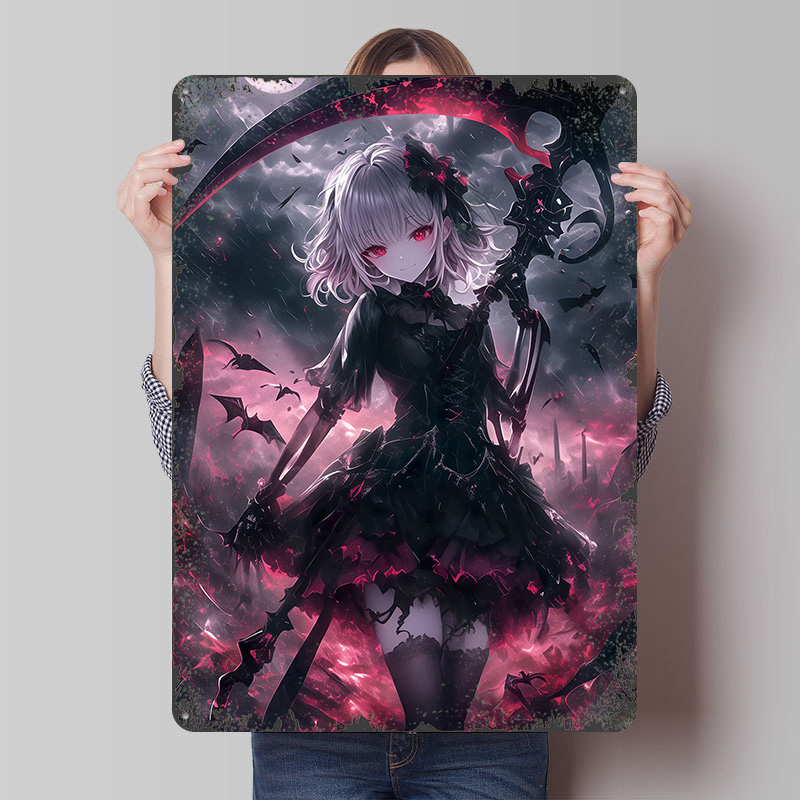 Desk Setup Poster - Pôster de Menina Demoníaca Ceifadora, Arte