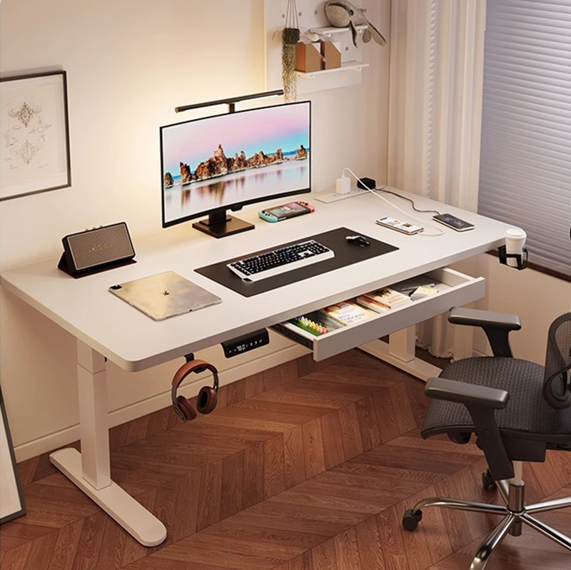 Desk Setup Bedroom - Mesa Elétrica Moderna com Dois Motores