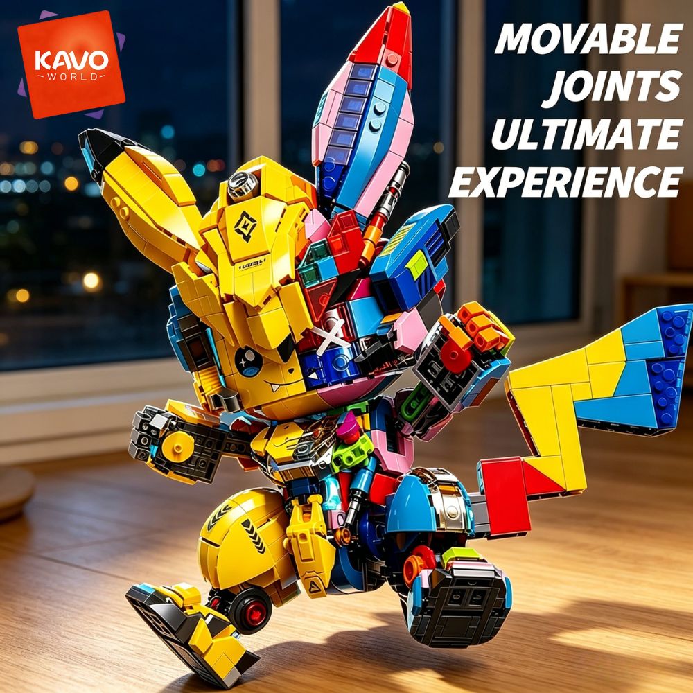 Desk Setup Small Room - KAVOWORLD 1505PCS Kit de Blocos de