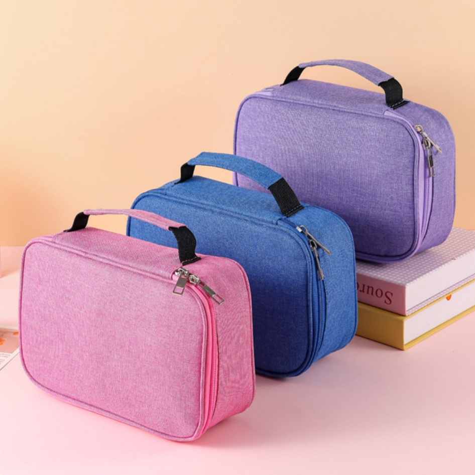 Desk Setup Organization - Bolsa de Maquiagem de Grande Capacidade