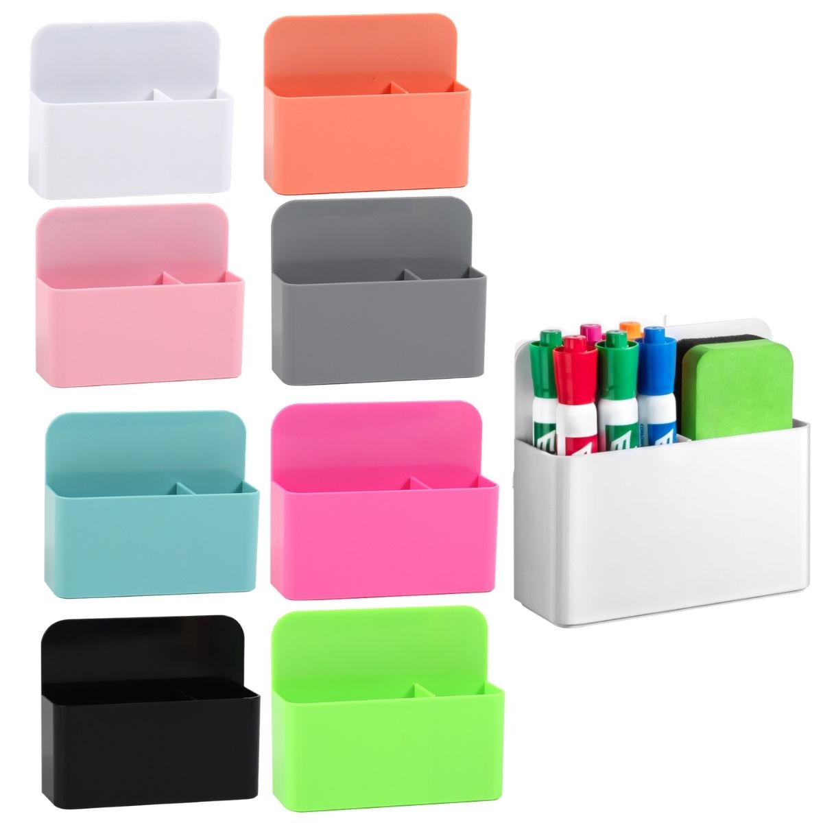 Pen Cup Magnetic - 2 Peças Suporte Magnético para Marcadores