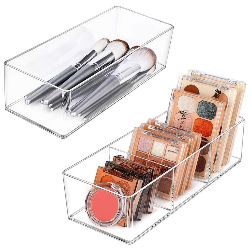 Desk Setup Organization - Caixa de armazenamento de cosméticos acrílicos