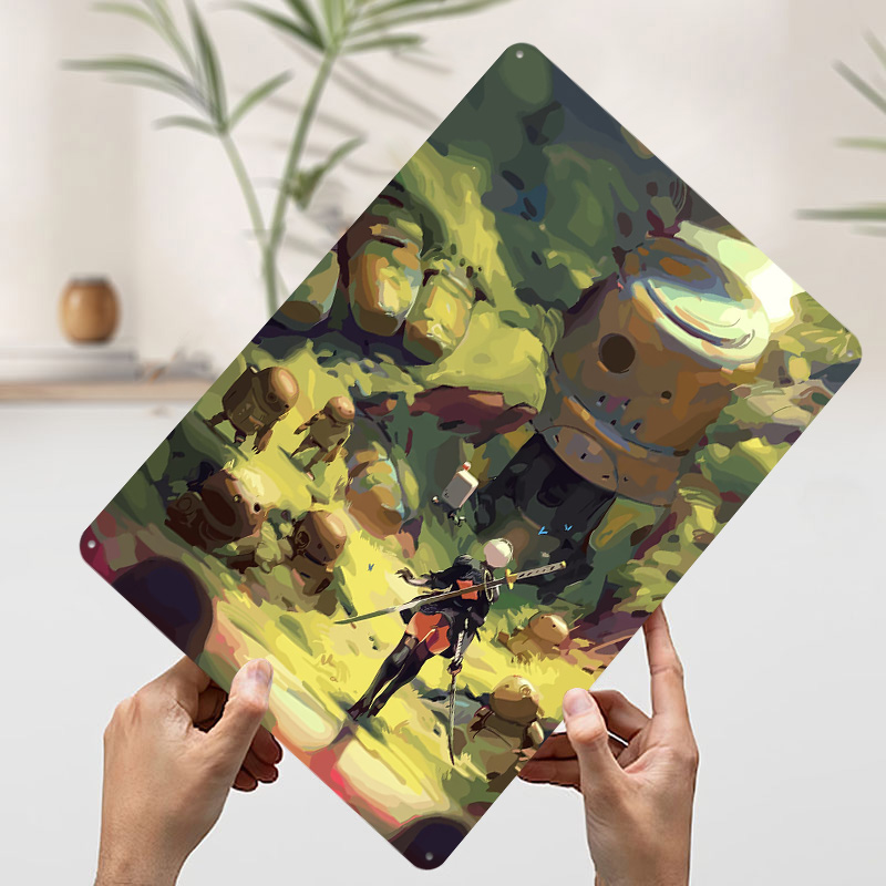 Nier Automata: 2B na Floresta  - Desk Setup Poster avaliação e preço