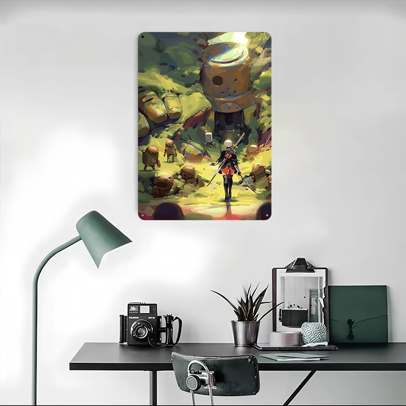 Nier Automata: 2B na Floresta  - Desk Setup Poster avaliação e preço