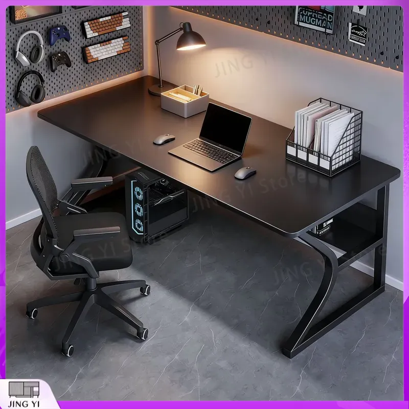 Mesa de Jogos Preta para Confi - Desk Setup Black And Wood avaliação e preço