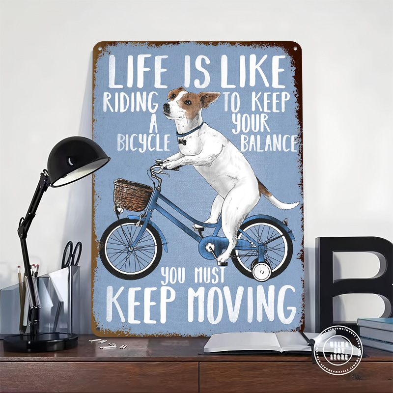 A Vida É Como Andar de Bicicle - Desk Setup Poster avaliação e preço