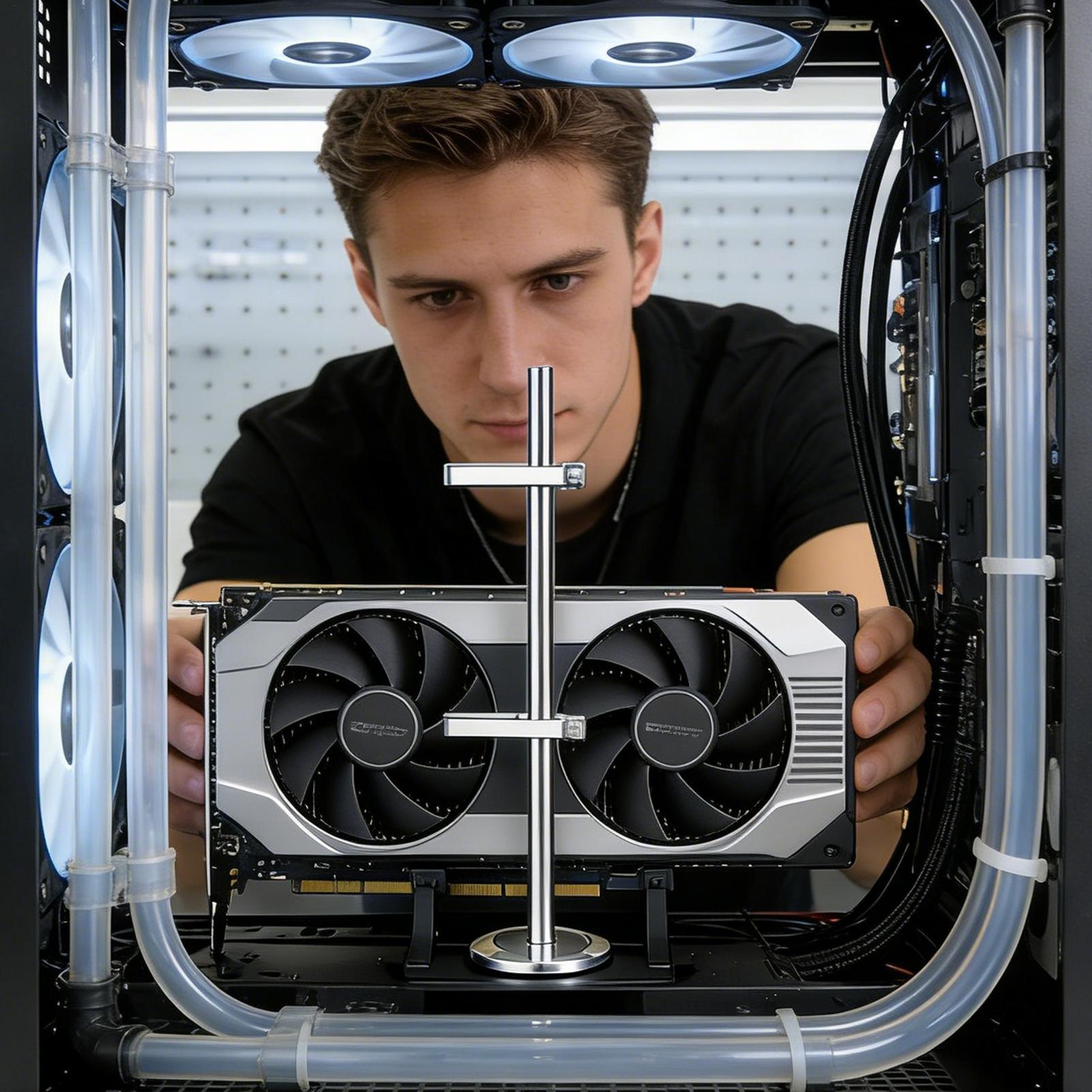 Suporte para GPU com Jack Magn - Desk Setup Videos avaliação e preço
