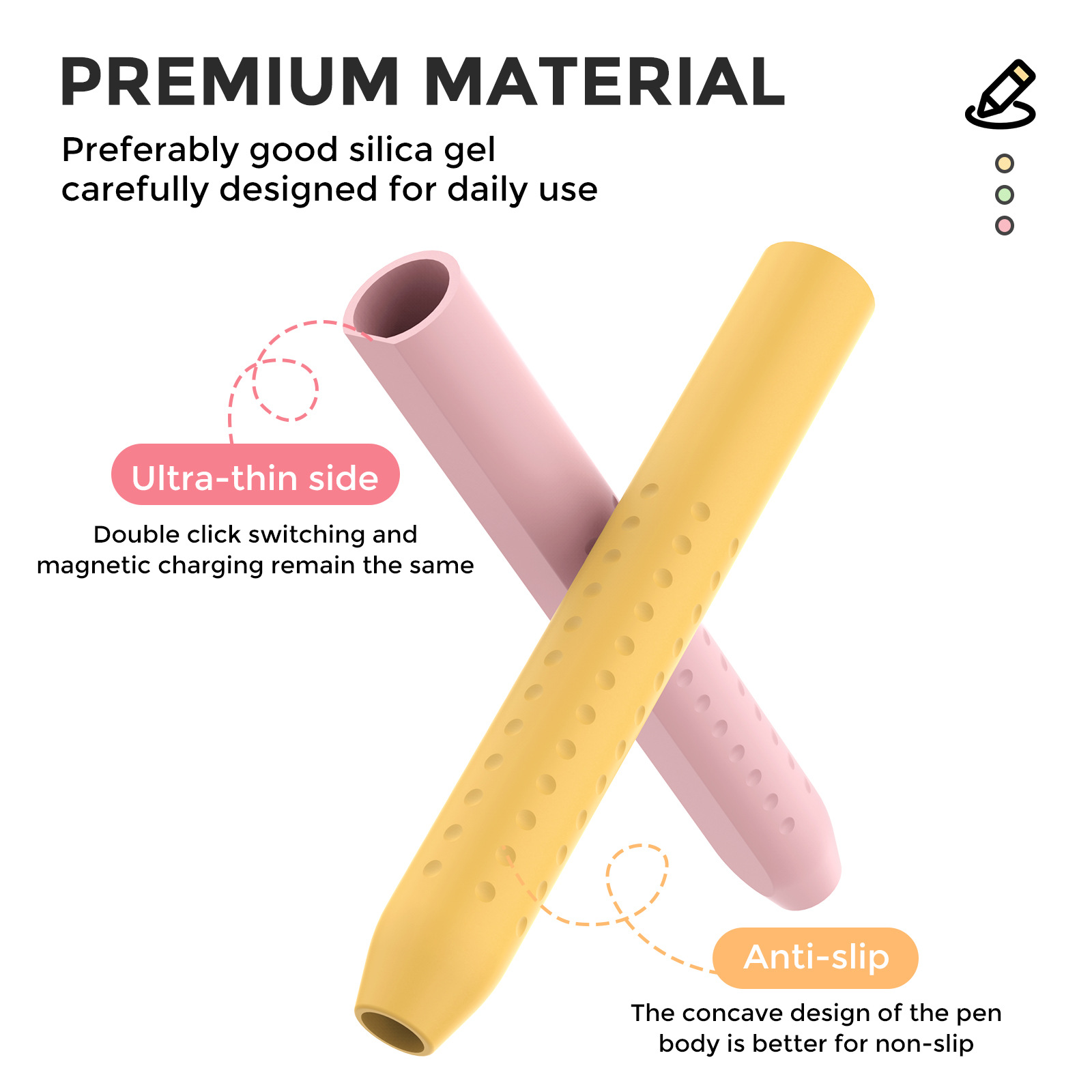 1PC Stylus Capa para Apple Pen - Pen Cup Magnetic avaliação e preço