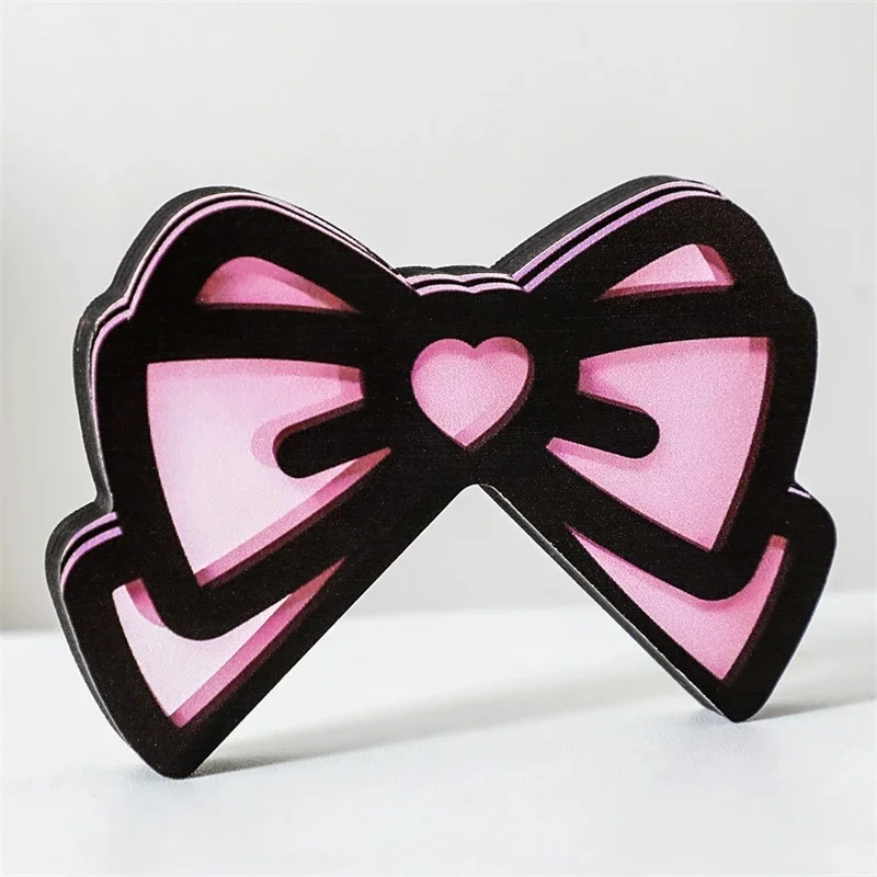 Kawaii rosa acrílico arco moni - Desk Setup Accessories avaliação e preço