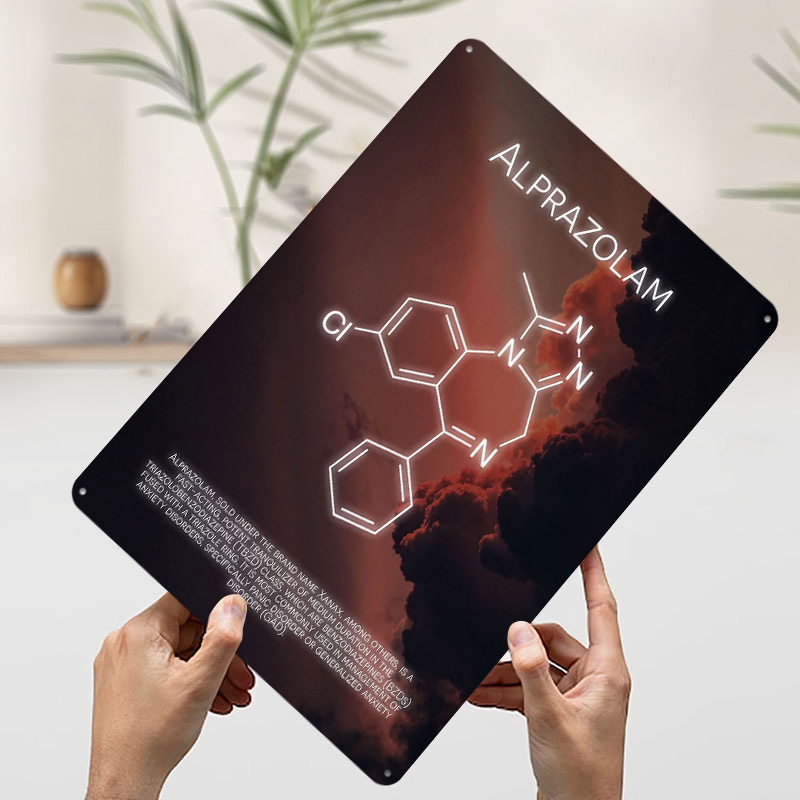 Alprazolam molécula flandres c - Desk Setup Poster avaliação e preço