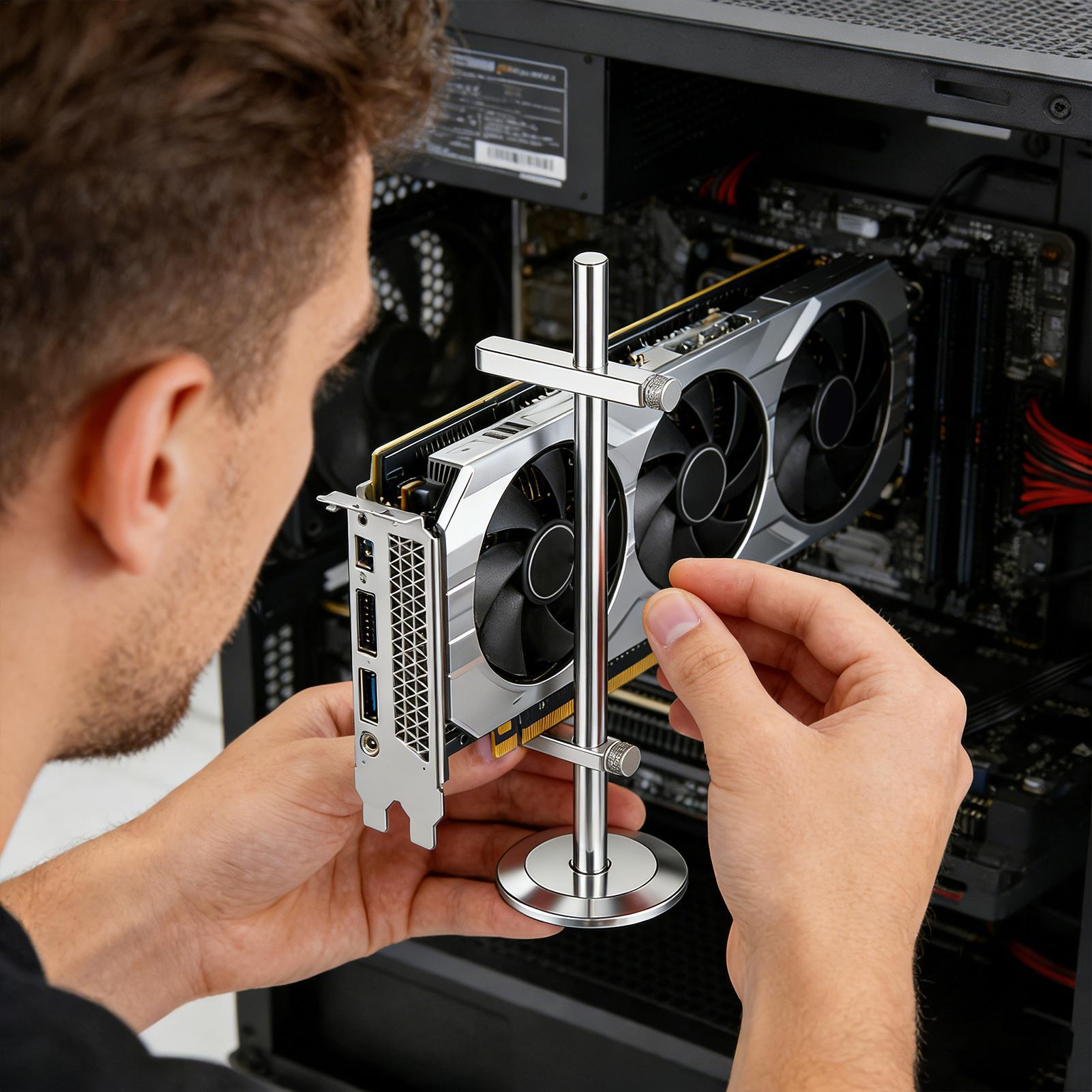 Suporte para GPU com Jack Magn - Desk Setup Videos avaliação e preço