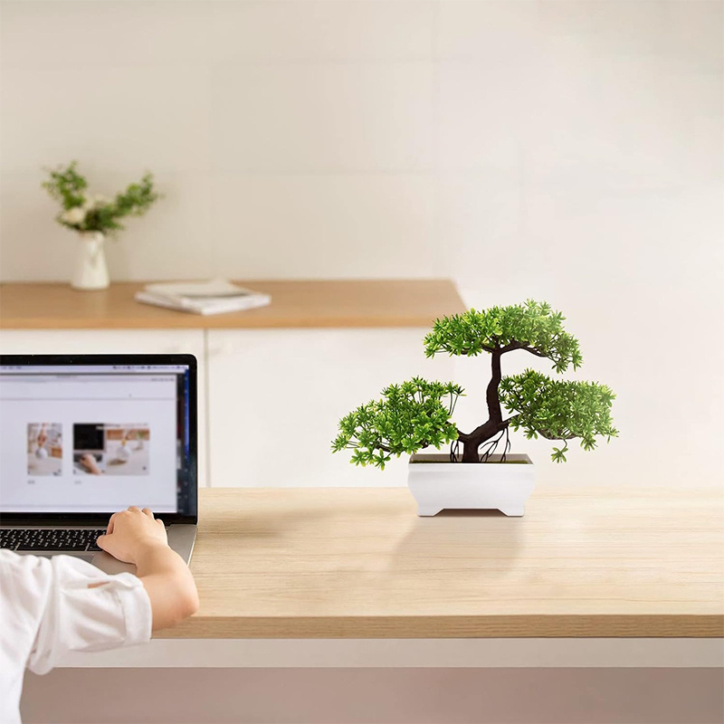 Bonsai artificial plástico biô - Desk Setup Plant avaliação e preço