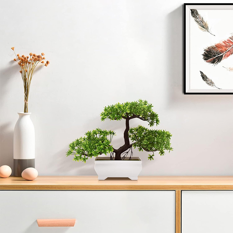 Bonsai artificial plástico biô - Desk Setup Plant avaliação e preço