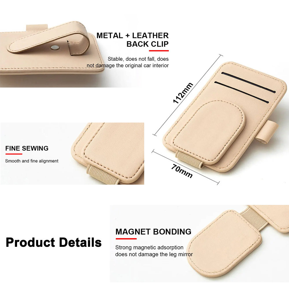 Multifuncional PU Couro Car Su - Pen Cup Magnetic avaliação e preço